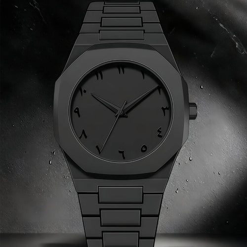 Aura Watch New 2025 – Modern Arabic Dial Waterproof Watch