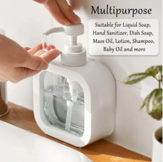 500ml Refillable Soap Dispenser Bottles – Ideal for Shampoo, Shower Gel, Lotion & Liquid Soap