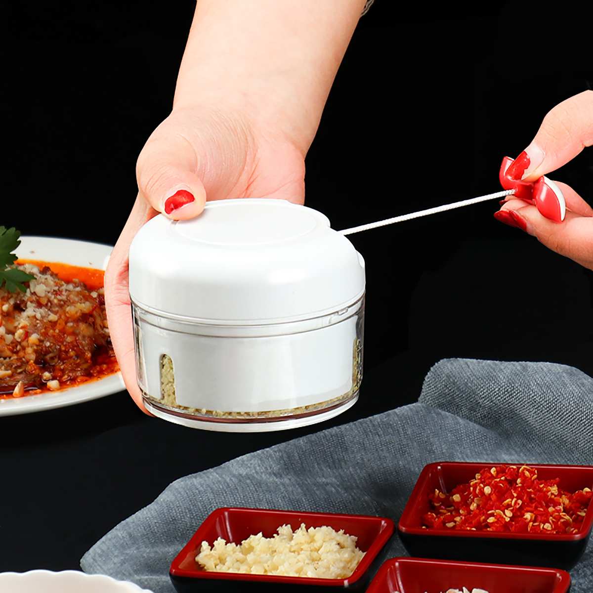 Mini Garlic Slicer Household Mincing Machine
