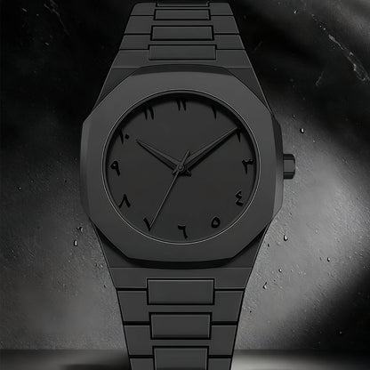 Aura Watch New 2025 – Modern Arabic Dial Waterproof Watch