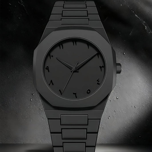 Aura Watch New 2025 – Modern Arabic Dial Waterproof Watch