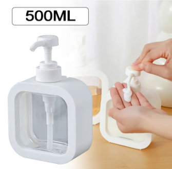500ml Refillable Soap Dispenser Bottles – Ideal for Shampoo, Shower Gel, Lotion &amp; Liquid Soap