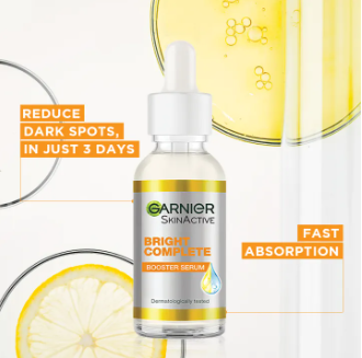 Garnier Skin Active Bright Complete Vitamin C Booster Serum 30 ML - Contains Niacinamide