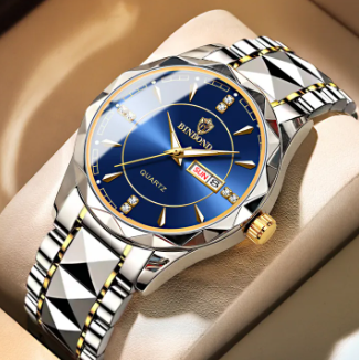 Business Watch for Men Stainless Steel Quartz
