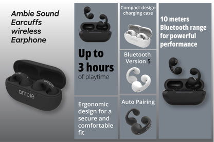Ambie Wireless Ear Clip Headphones Ear Cuffs